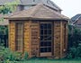 five sided garden shed pricing, info & more pictures