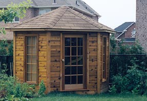 10' five-sided garden shed photo