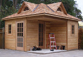 13 x 13 tiki bar pool cabana photo - click to enlarge