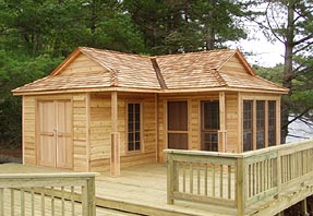 12 x 18 cabin with screenroom photo - click to enlarge